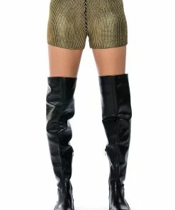 NEBULA COATED METALLIC KNIT SHORT -FINESSE-shop nebula coated metallic knit short multi 5 5