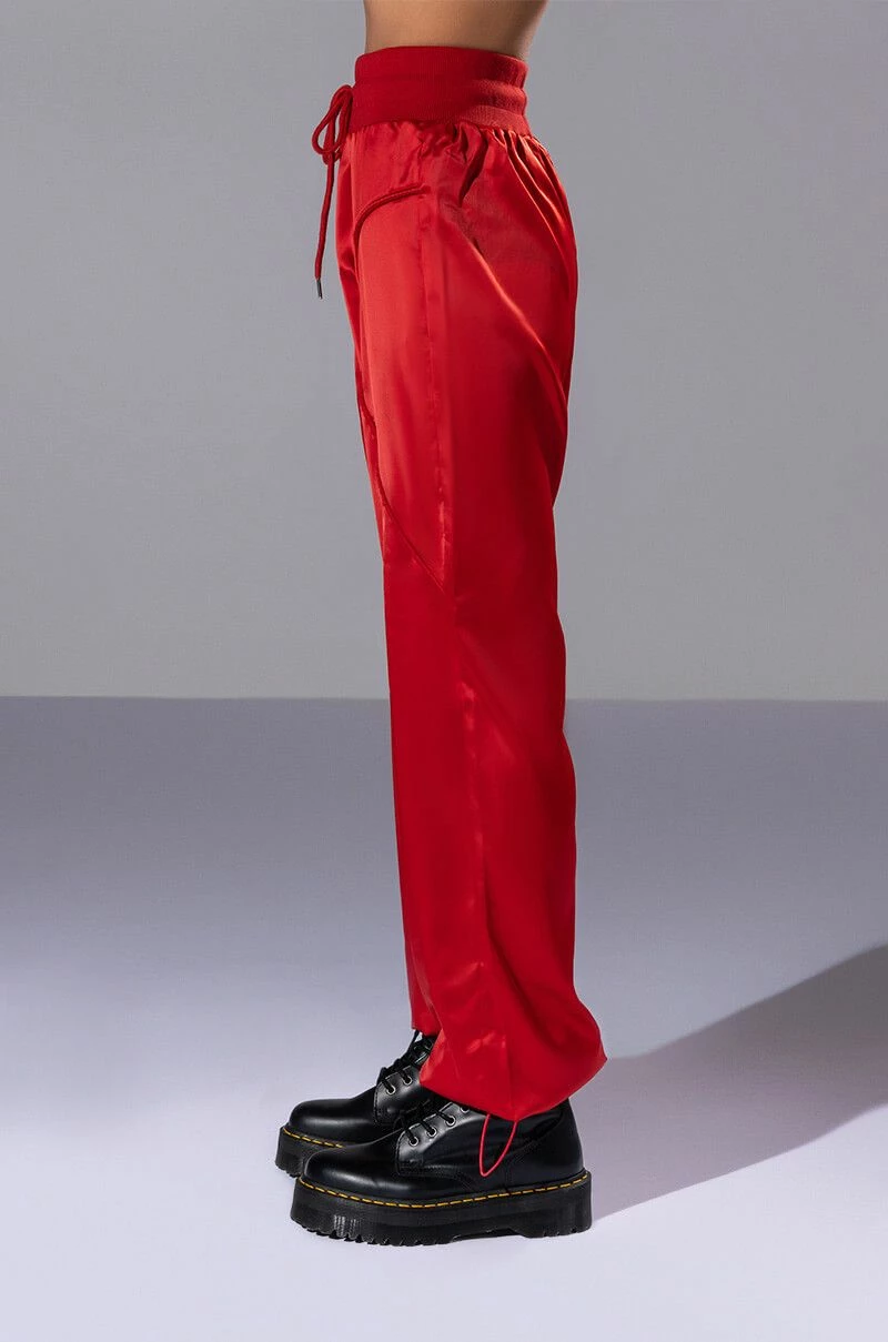 NEVER BORING SATIN DRAWSTRING JOGGER 5 NEVER BORING SATIN DRAWSTRING JOGGER - Image 5