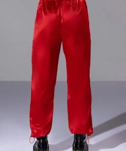 NEVER BORING SATIN DRAWSTRING JOGGER 12 NEVER BORING SATIN DRAWSTRING JOGGER -FINESSE-shop never boring satin drawstring jogger rust 6 6