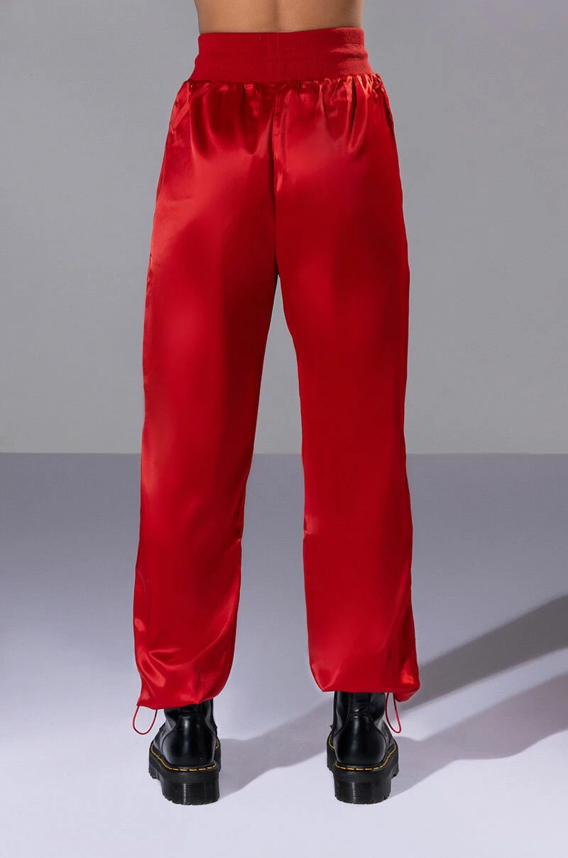 NEVER BORING SATIN DRAWSTRING JOGGER 6 NEVER BORING SATIN DRAWSTRING JOGGER - Image 6