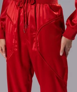 NEVER BORING SATIN DRAWSTRING JOGGER 13 NEVER BORING SATIN DRAWSTRING JOGGER -FINESSE-shop never boring satin drawstring jogger rust 7 7