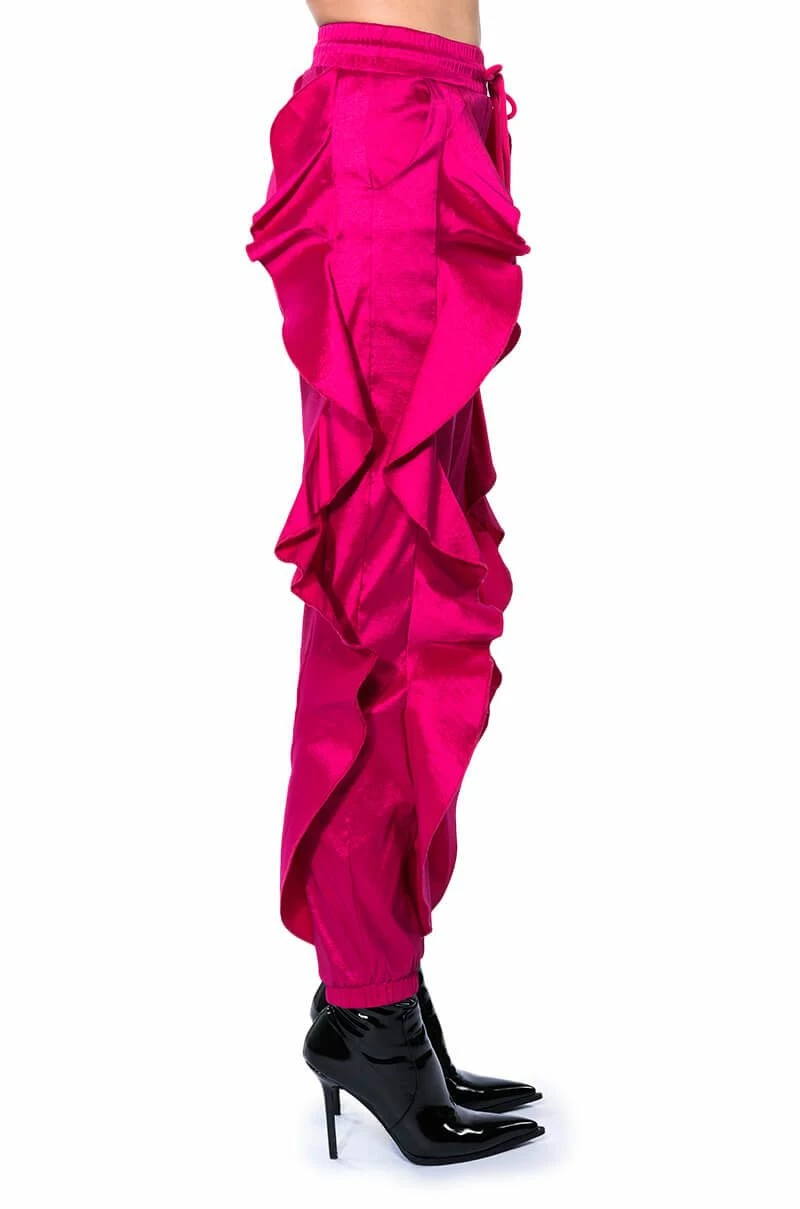 NEW ROMANTIC RUFFLE DETAILED JOGGER IN PINK 10 NEW ROMANTIC RUFFLE DETAILED JOGGER IN PINK - Image 10