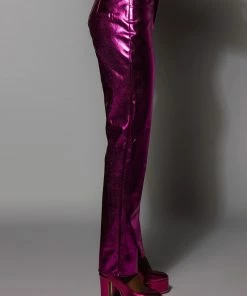 NEW VIBRATION METALLIC TROUSER -FINESSE-shop new vibration metallic trouser fuchsia 6 6
