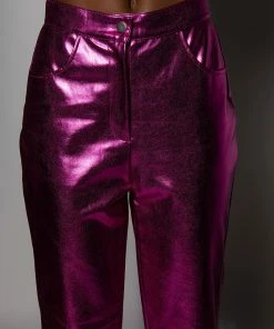 NEW VIBRATION METALLIC TROUSER -FINESSE-shop new vibration metallic trouser fuchsia 8 8