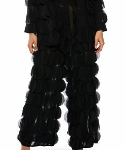 NEXT TIME TEXTURED WIDE LEG PANT