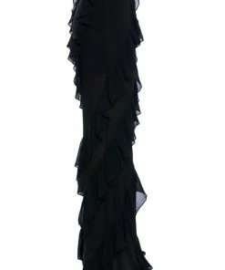 NINA RUFFLE TROUSER -FINESSE-shop nina ruffle trouser black 7 7