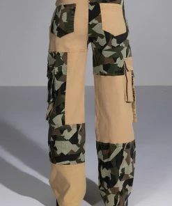 NO HEART PATCHWORK CAMO PANT 13 NO HEART PATCHWORK CAMO PANT -FINESSE-shop no heart patchwork camo pant brown multi 6 6