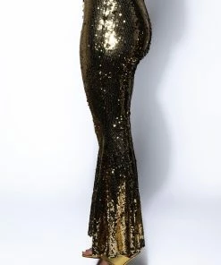 NO RISK NO FUN SEQUIN FLARE PANT 11 NO RISK NO FUN SEQUIN FLARE PANT -FINESSE-shop no risk no fun sequin flare pant gold 5 5