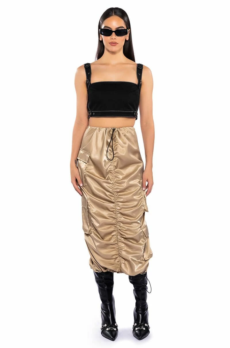 NO STOPPIN ME CARGO MIDI SKIRT 2 NO STOPPIN ME CARGO MIDI SKIRT - Image 2
