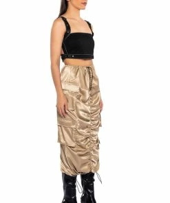 NO STOPPIN ME CARGO MIDI SKIRT 11 NO STOPPIN ME CARGO MIDI SKIRT -FINESSE-shop no stoppin me cargo midi skirt light brown 4 4