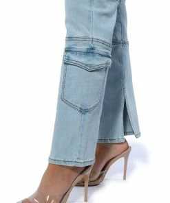 NOT YOUR AVERAGE GIRL DENIM PANTS -FINESSE-shop not your average girl denim pants light blue 6 6