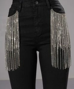 NOTHIN BETTER RHINESTONE POCKET SKINNY JEANS -FINESSE-shop nothin better rhinestone pocket skinny jeans black 6 6 c1 c1