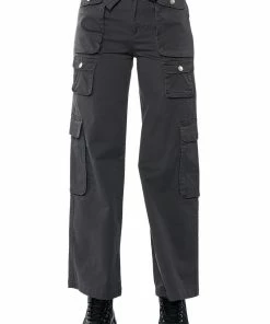 NOTHING ABOUT YOU BELTED CARGO PANTS -FINESSE-shop nothing about you belted cargo pants grey 5 5