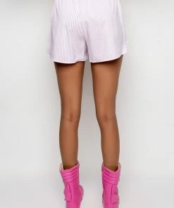 NOTHING TO WEAR STRIPED POPLIN SHORTS -FINESSE-shop nothing to wear striped poplin shorts pink 7 7