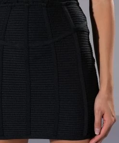 OCEAN EYES BANDAGE MINI SKIRT -FINESSE-shop ocean eyes bandage mini skirt black 8 8