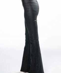 **TALL** ON DUTY VEGAN LEATHER HIGH RISE FLARE PANTS 11 **TALL** ON DUTY VEGAN LEATHER HIGH RISE FLARE PANTS -FINESSE-shop on duty vegan leather high rise flare pants long inseam black 5 5