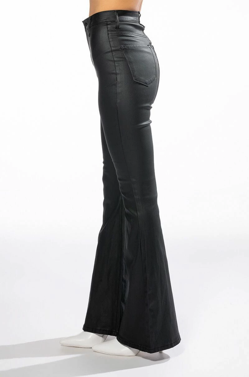 **TALL** ON DUTY VEGAN LEATHER HIGH RISE FLARE PANTS 5 **TALL** ON DUTY VEGAN LEATHER HIGH RISE FLARE PANTS - Image 5