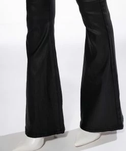 **TALL** ON DUTY VEGAN LEATHER HIGH RISE FLARE PANTS 13 **TALL** ON DUTY VEGAN LEATHER HIGH RISE FLARE PANTS -FINESSE-shop on duty vegan leather high rise flare pants long inseam black 7 7