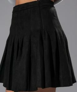 ON MY OWN PLEATED SKIRT 19 ON MY OWN PLEATED SKIRT -FINESSE-shop on my own pleated skirt black 10 10 c1