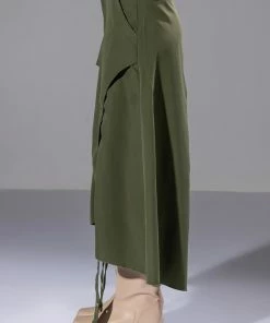 ON THE GO CINCHED OLIVE MIDI SKIRT 14 ON THE GO CINCHED OLIVE MIDI SKIRT -FINESSE-shop on the go cinched olive midi skirt olive 6 6