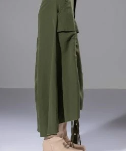ON THE GO CINCHED OLIVE MIDI SKIRT 15 ON THE GO CINCHED OLIVE MIDI SKIRT -FINESSE-shop on the go cinched olive midi skirt olive 7 7