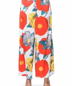 ON THE PATIO PALAZZO PANTS -FINESSE-shop on the patio palazzo pants yellow multi 7 7