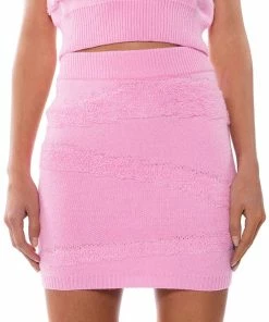 ON WEDNESDAYS COZY KNIT SKIRT -FINESSE-shop on wednesdays cozy knit skirt light pink 3 3 c1