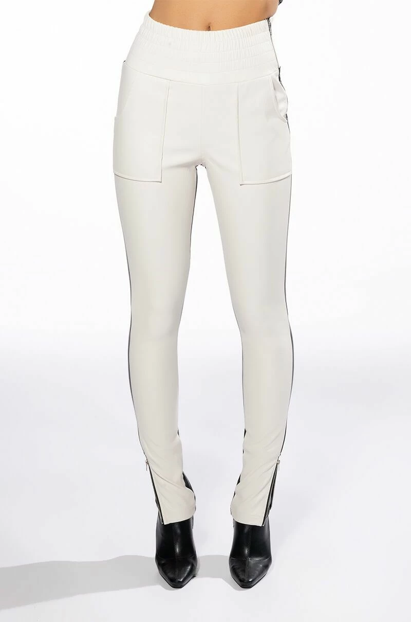 ONLY YOU TWO TONED FAUX LEATHER PANT 6 ONLY YOU TWO TONED FAUX LEATHER PANT - Image 6