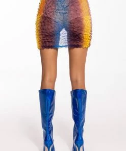 PALOMA TEXTURED MINI SKIRT -FINESSE-shop paloma textured mini skirt blue multi 8 8