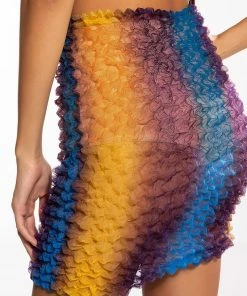 PALOMA TEXTURED MINI SKIRT -FINESSE-shop paloma textured mini skirt blue multi 9 9