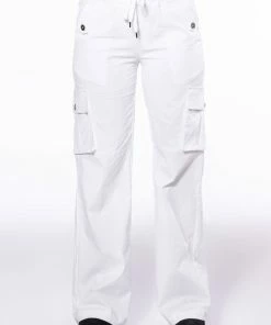 PARKER WIDE LEG CARGO PANTS 9 PARKER WIDE LEG CARGO PANTS -FINESSE-shop parker wide leg cargo pants white 3 3