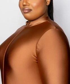 PLUS ON MY TIME MOCK NECK ROMPER -FINESSE-shop plus on my time mock neck romper mauve 7 7