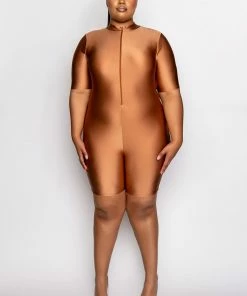 PLUS ON MY TIME MOCK NECK ROMPER -FINESSE-shop plus on my time mock neck romper mauve 8 8