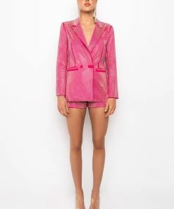 POP STAR SHINE BRIGHT RHINESTONE HOT SHORT -FINESSE-shop pop star shine bright rhinestone hot short pink 7 7