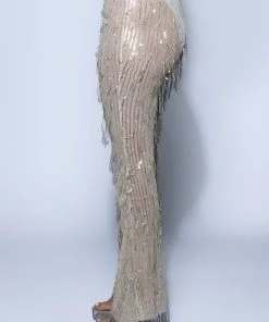 POPPING BOTTLES TONIGHT SEQUIN PANTS -FINESSE-shop popping bottles tonight sequin pants champagne 5 5 c1