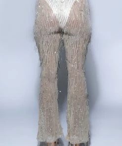 POPPING BOTTLES TONIGHT SEQUIN PANTS -FINESSE-shop popping bottles tonight sequin pants champagne 6 6 c1