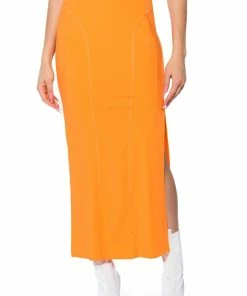 PRETTY GIRL DOUBLE SLIT MAXI SKIRT