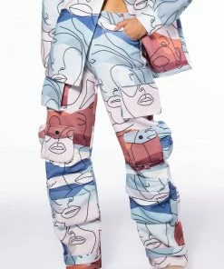 PRINTED CARGO JOGGERS