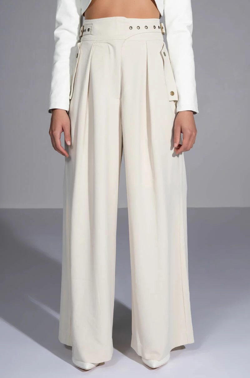 PROVE IT BUCKLE DETAIL WIDE LEG TROUSER 5 PROVE IT BUCKLE DETAIL WIDE LEG TROUSER - Image 5
