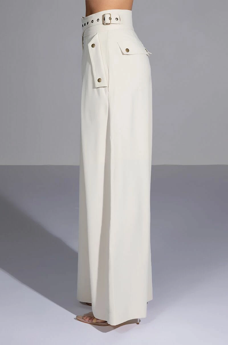 PROVE IT BUCKLE DETAIL WIDE LEG TROUSER 2 PROVE IT BUCKLE DETAIL WIDE LEG TROUSER - Image 2