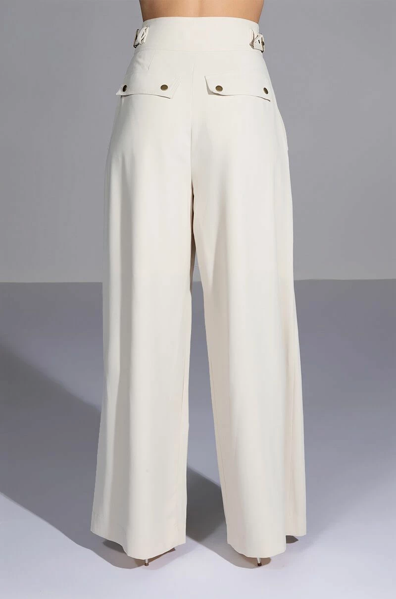 PROVE IT BUCKLE DETAIL WIDE LEG TROUSER 3 PROVE IT BUCKLE DETAIL WIDE LEG TROUSER - Image 3