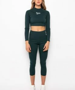PUMA TEAM RIBBED LEGGING -FINESSE-shop puma team ribbed legging green 6 6 c1