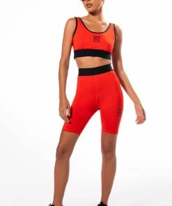PUMA X VOGUE TIGHT SHORTS -FINESSE-shop puma x vogue tight shorts red multi 5 5