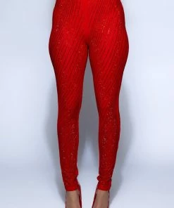 QUEEN OF LOVE RHINESTONE LEGGING -FINESSE-shop queen of love rhinestone legging red 4 4 c1