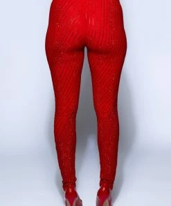 QUEEN OF LOVE RHINESTONE LEGGING -FINESSE-shop queen of love rhinestone legging red 6 6 c1