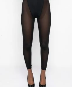QUERENDO TE MESH LEGGING -FINESSE-shop querendo te mesh legging black 4 4