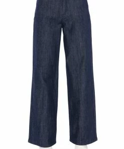 RAW DENIM WIDE LEG JEANS 10 RAW DENIM WIDE LEG JEANS -FINESSE-shop raw denim wide leg jeans dark blue denim 4 4 c1