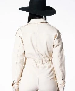 READY FOR ANYTHING LONG SLEEVE UTILITY ROMPER -FINESSE-shop ready for anything long sleeve utility romper ivory 6 6