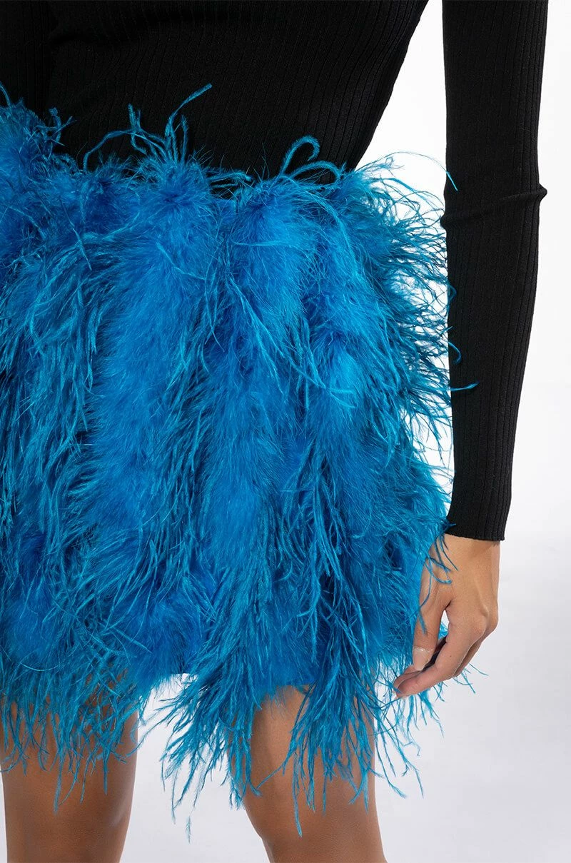 REAL OSTRICH FEATHERS MINI SKIRT 11 REAL OSTRICH FEATHERS MINI SKIRT - Image 11
