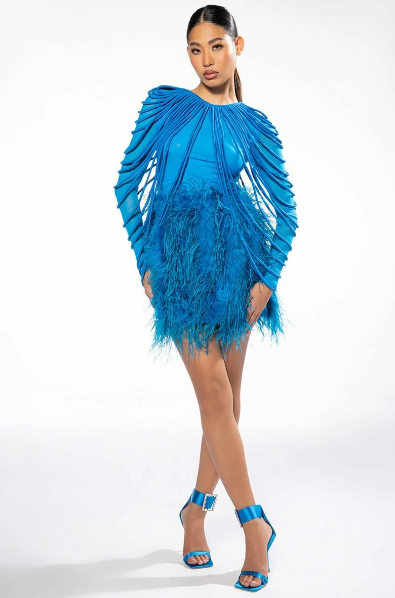 REAL OSTRICH FEATHERS MINI SKIRT 7 REAL OSTRICH FEATHERS MINI SKIRT - Image 7